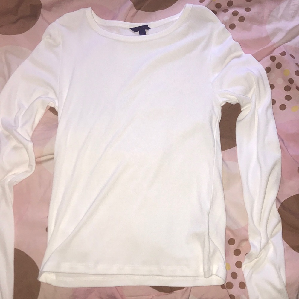 Plain white long sleeve